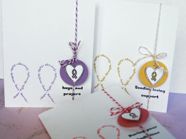 This was created with the Awareness Ribbon Set #2 Stamp Set