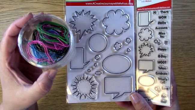 Match for speech bubble stamp sets