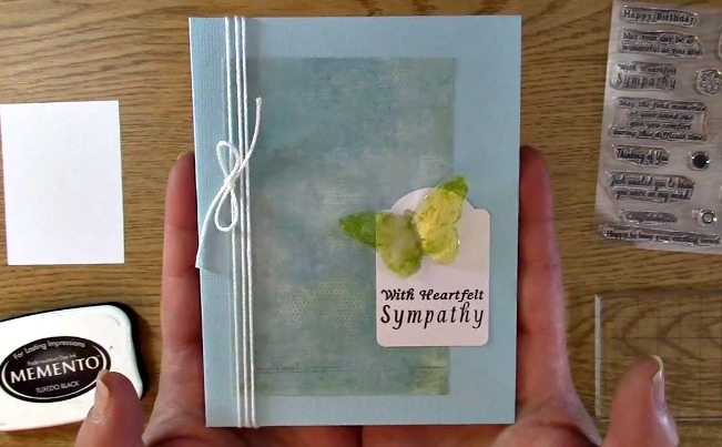 Sympathy Card Part 2 - Creating Your Card d