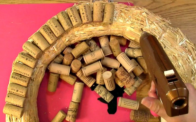 Create your own Cork Wreath Part Two g